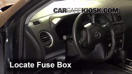 Interior Fuse Box Location: 2013-2014 Nissan Pathfinder - 2013 Nissan